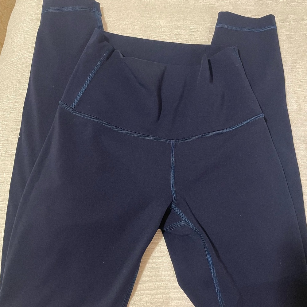 Lululemon Navy Blue High-Waisted Leggings